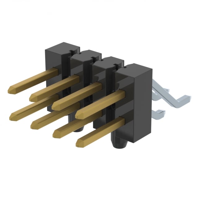 TSM-104-01-S-DH-A-K by Samtec Inc. - CONNECTOR HEADER SMD R/A 8POS 2.54MM