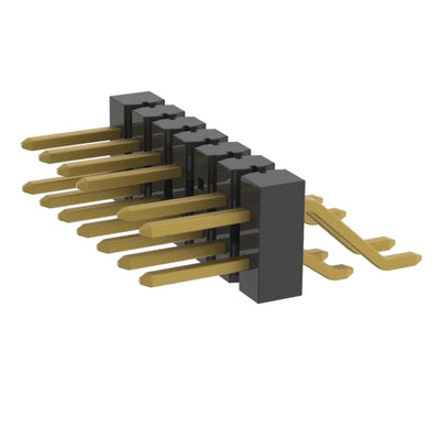 TSM-107-01-H-DH-006 by Samtec Inc. - CONNECTOR HEADER SMD R/A 14POS 2.54MM
