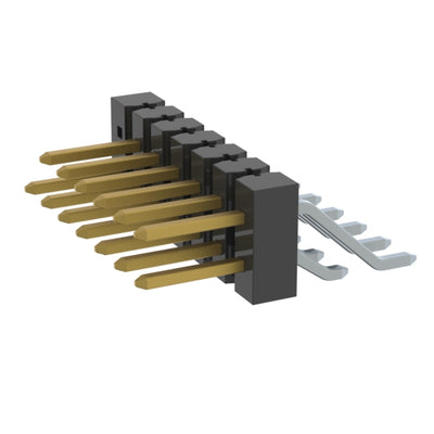 TSM-107-01-L-DH-014 by Samtec Inc. - CONNECTOR HEADER SMD R/A 14POS 2.54MM