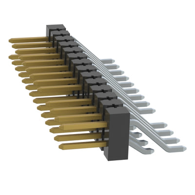TSM-114-01-L-DH-010-P by Samtec Inc. - CONNECTOR HEADER SMD R/A 28POS 2.54MM