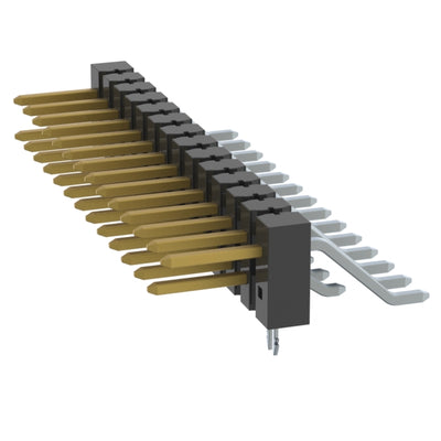 TSM-114-01-L-DH-LC-001 by Samtec Inc. - CONNECTOR HEADER SMD R/A 28POS 2.54MM