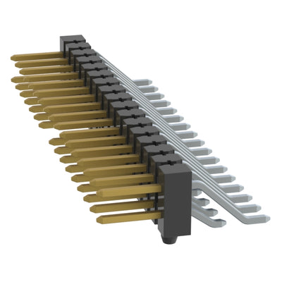 TSM-117-01-S-DH-A-019-P by Samtec Inc. - CONNECTOR HEADER SMD R/A 34POS 2.54MM