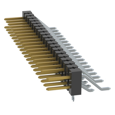 TSM-120-01-S-DH-LC-004-P by Samtec Inc. - CONNECTOR HEADER SMD R/A 40POS 2.54MM