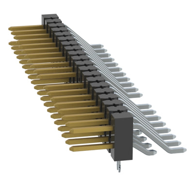 TSM-120-01-S-DH-LC-018-P by Samtec Inc. - CONNECTOR HEADER SMD R/A 40POS 2.54MM