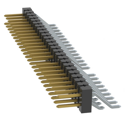 TSM-125-01-S-DH-020 by Samtec Inc. - CONNECTOR HEADER SMD R/A 50POS 2.54MM