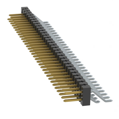 TSM-132-01-L-DH-064 by Samtec Inc. - CONNECTOR HEADER SMD R/A 64POS 2.54MM