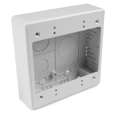 TSRW-JBD by HellermannTyton - DUAL GANG JUNC BOX WHITE
