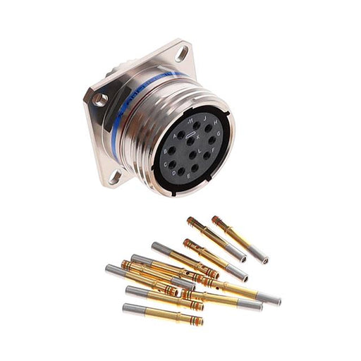 TVPS00RF-19-11S by Amphenol Aerospace Operations - CONNECTOR RECPT FMALE 11POS GOLD CRIMP