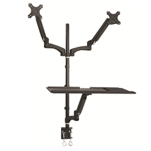 TYDS10022BLK by HOMEVISION TECHNOLOGY INC - Dual arms Sit-Stand Workstation
