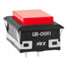 UB06KW015C-CB by NKK Switches - INDICATOR RECT RED ILLUM RED CAP