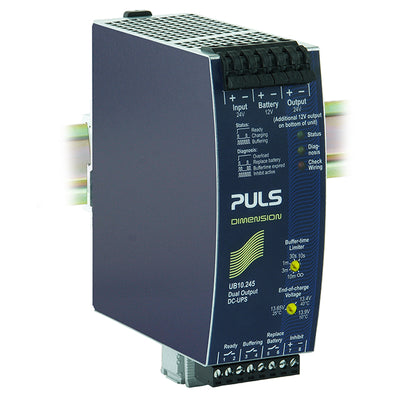 UB10.245 by PULS, LP - DIN RAIL UPS CONTR 24/12V 240W
