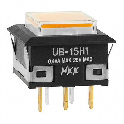 UB15KKG015D-JD by NKK Switches - PUSH SWITCH SPDT 0.4VA 28V