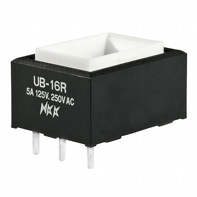 UB16RKW03N by NKK Switches - PUSH SWITCH BUTTON SPDT 5A 125V