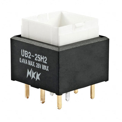 UB225SKG036B by NKK Switches - PUSH SWITCH DPDT 0.4VA 28V