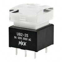 UB225SKW03N-4JB by NKK Switches - PUSH SWITCH BUTTON DPDT 5A 125V