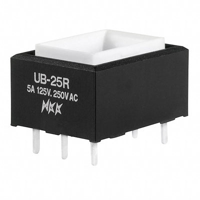 UB25RKW03N by NKK Switches - PUSH SWITCH BUTTON DPDT 5A 125V