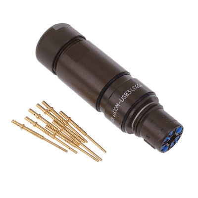 UCOMUSB3LCGGA by Amphenol Socapex - CONNECTOR RECPT FMALE 8POS CRIMP