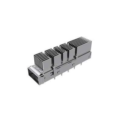 UE36D1620005A4A by Amphenol ICC (Commercial Products) - 1X1 QSFP-DD CAGE ASSEMBLY WITH 1