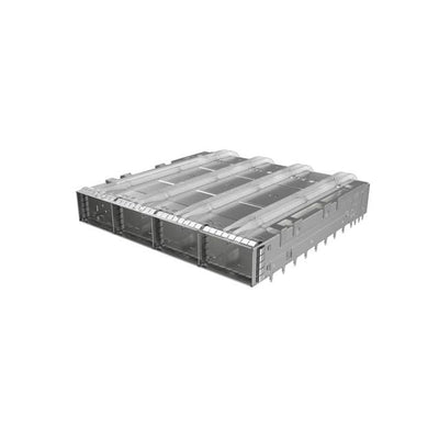 UE62C462102121 by Amphenol ICC (Commercial Products) - 1X4 QSFP CAGE WITH DUAL LIGHT PI