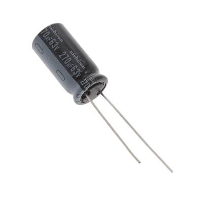 UHW1J271MPD by Nichicon - ALUMIN CAP 270UF 20% 63V RADIAL