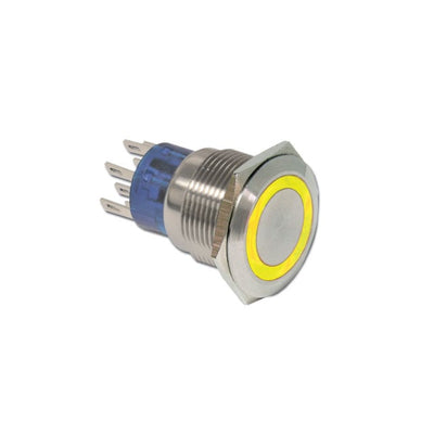 ULV7F2HSLL16L21 by E-Switch - PUSH SWITCH BUTTON DPDT 3A 125V
