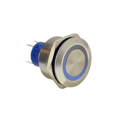 ULV8FW3SS311 by E-Switch - SWITCH PB DPDT 3A 250V
