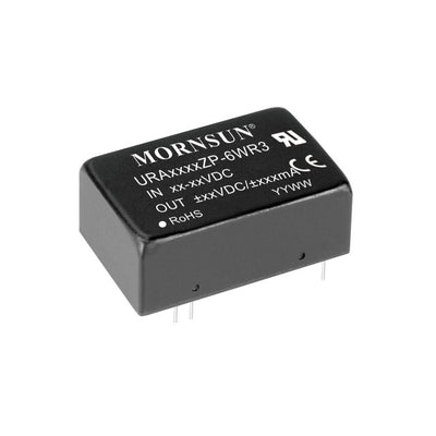 URA2412ZP-6WR3 by Mornsun America, LLC - DC DC CONVERTER +/-12V 6W