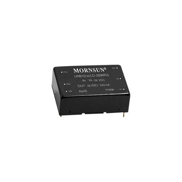 URB1D24LD-20WR3 by Mornsun America, LLC - ISOLATED MODULE DC DC CONVERTER