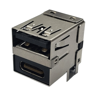 USB-A3-C31-D-RA-CS1 by Adam Tech - CONNECTOR USB TYPE-A OVER TYPE-C RIGH