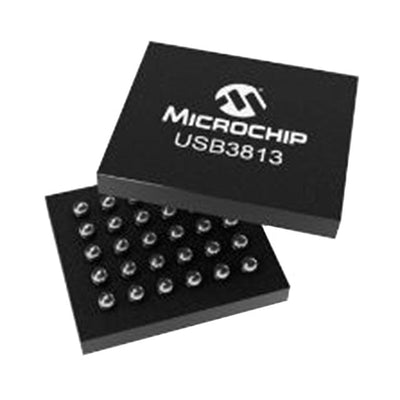 USB3813-1080XY-TR by Microchip Technology - IC HB CTLR USB 2.0 30WLCSP
