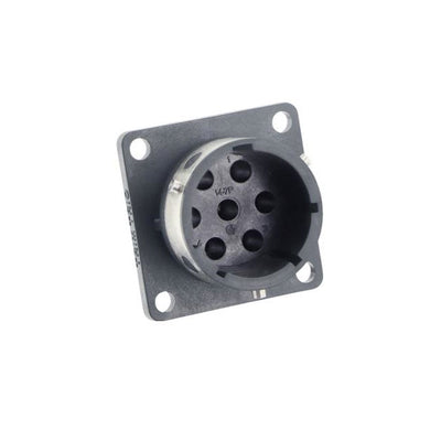 UTGX0147P by Souriau-Sunbank by Eaton - CONNECTOR RECPT HSG MALE 7POS PNL MNT