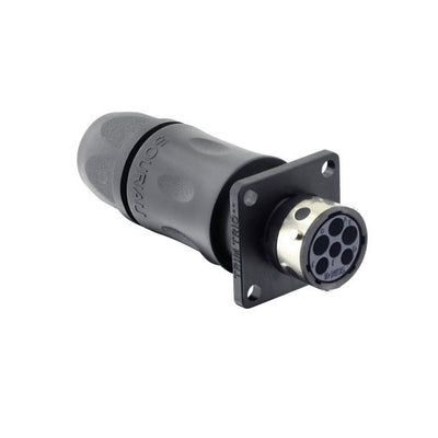 UTGX0JC103W3S by Souriau-Sunbank by Eaton - CONNECTOR RECPT HSG F 6P INLINE PNL MT
