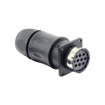 UTGX0JC1210S by Souriau-Sunbank by Eaton - CONNECTOR RCP HSG F 10P INLINE PNL MT