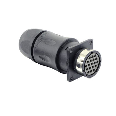 UTGX0JC1419S by Souriau-Sunbank by Eaton - CONNECTOR RCP HSG F 19P INLINE PNL MT