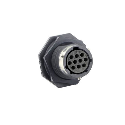 UTGX71210S by Souriau-Sunbank by Eaton - CONNECTOR RECPT HSG FMALE 10POS PNL MT
