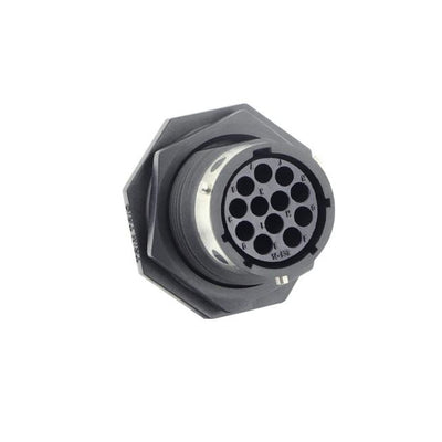 UTGX71492S by Souriau-Sunbank by Eaton - CONNECTOR RECPT HSG FMALE 12POS PNL MT