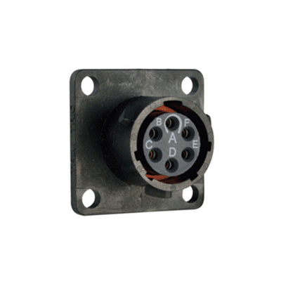 UTS010D6S by Souriau-Sunbank by Eaton - CONNECTOR RECPT FMALE 6POS GOLD SOLDER