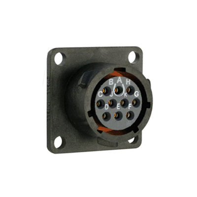UTS012D10S by Souriau-Sunbank by Eaton - CONNECTOR RECPT FMALE 10POS GOLD SLDR