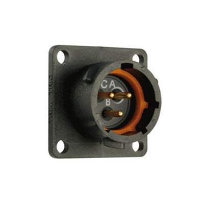UTS012D3P by Souriau-Sunbank by Eaton - CONNECTOR RECPT MALE 3POS GOLD SOLDER