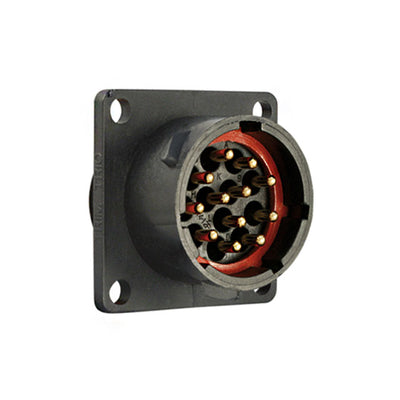 UTS01412P by Souriau-Sunbank by Eaton - CONNECTOR RECPT HSNG MALE 12POS PNL MT