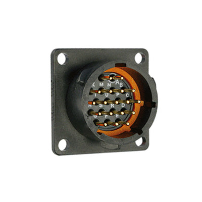 UTS014D18P by Souriau-Sunbank by Eaton - CONNECTOR RECPT MALE 18POS GOLD SOLDER