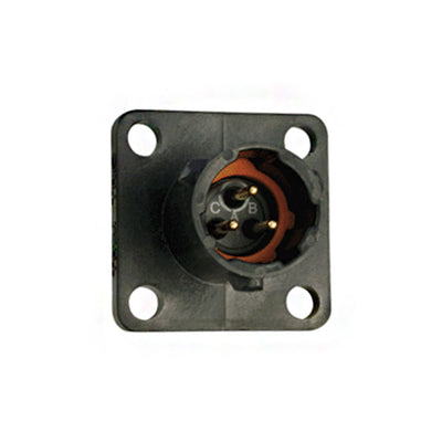 UTS08D33P by Souriau-Sunbank by Eaton - CONNECTOR RECPT MALE 3POS GOLD SOLDER