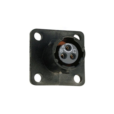 UTS08E33S by Souriau-Sunbank by Eaton - CONNECTOR RECPT FMALE 3P GOLD SLDR CUP