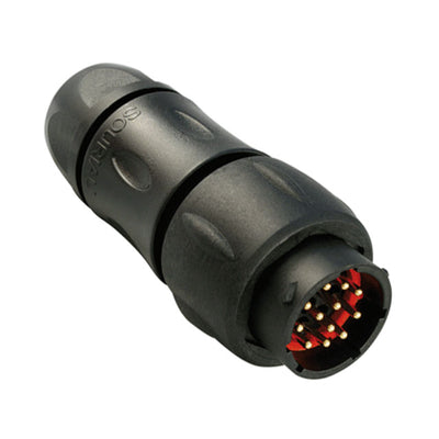 UTS1GJC1412P by Souriau-Sunbank by Eaton - CONNECTOR RECPT HSG MALE 12POS INLINE