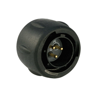 UTS612E3P by Souriau-Sunbank by Eaton - CONNECTOR PLUG MALE 3P GOLD SLDR CUP