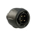 UTS612E4P by Souriau-Sunbank by Eaton - CONNECTOR PLUG MALE 4P GOLD SLDR CUP