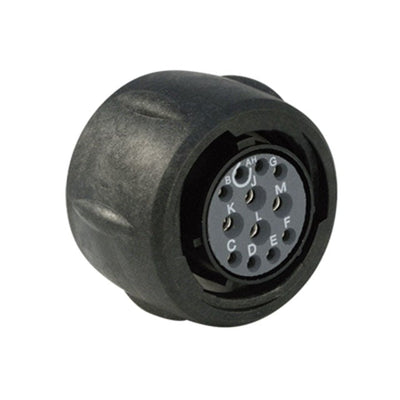 UTS614E12P by Souriau-Sunbank by Eaton - CONNECTOR PLUG MALE 12P GOLD SLDR CUP