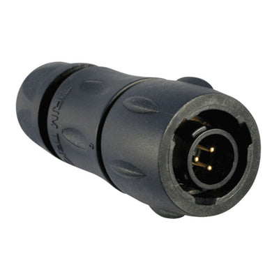 UTS6JC8E3P by Souriau-Sunbank by Eaton - CONNECTOR PLUG MALE 3P GOLD SLDR CUP
