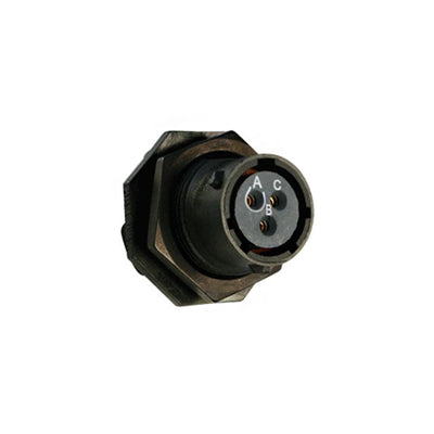 UTS712E3S by Souriau-Sunbank by Eaton - CONNECTOR RECPT FMALE 3P GOLD SLDR CUP
