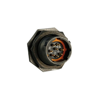 UTS712E8P by Souriau-Sunbank by Eaton - CONNECTOR RECPT MALE 8P GOLD SLDR CUP